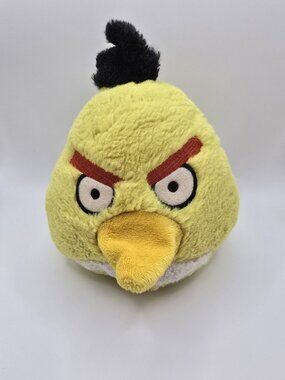 Angry Birds Yellow Chuck Bird 5" Plush Stuffed Animal Toy- NO SOUND
